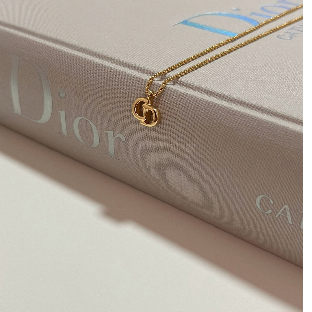 Vintage Dior 1.3cm CD Necklace