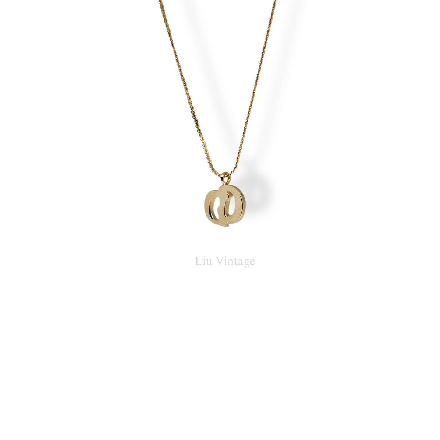Vintage Dior CD Necklace