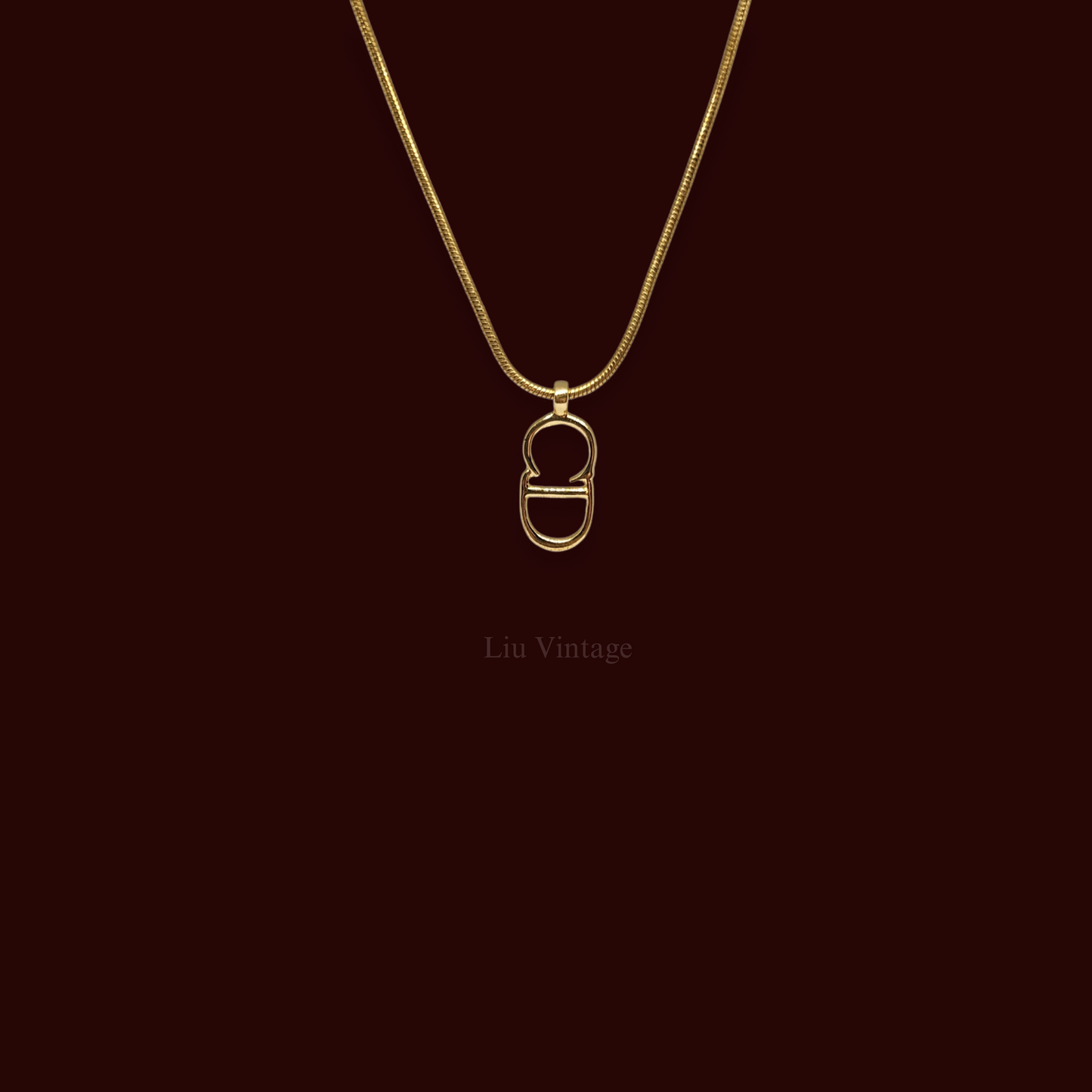 Vintage Dior CD Snake Chain