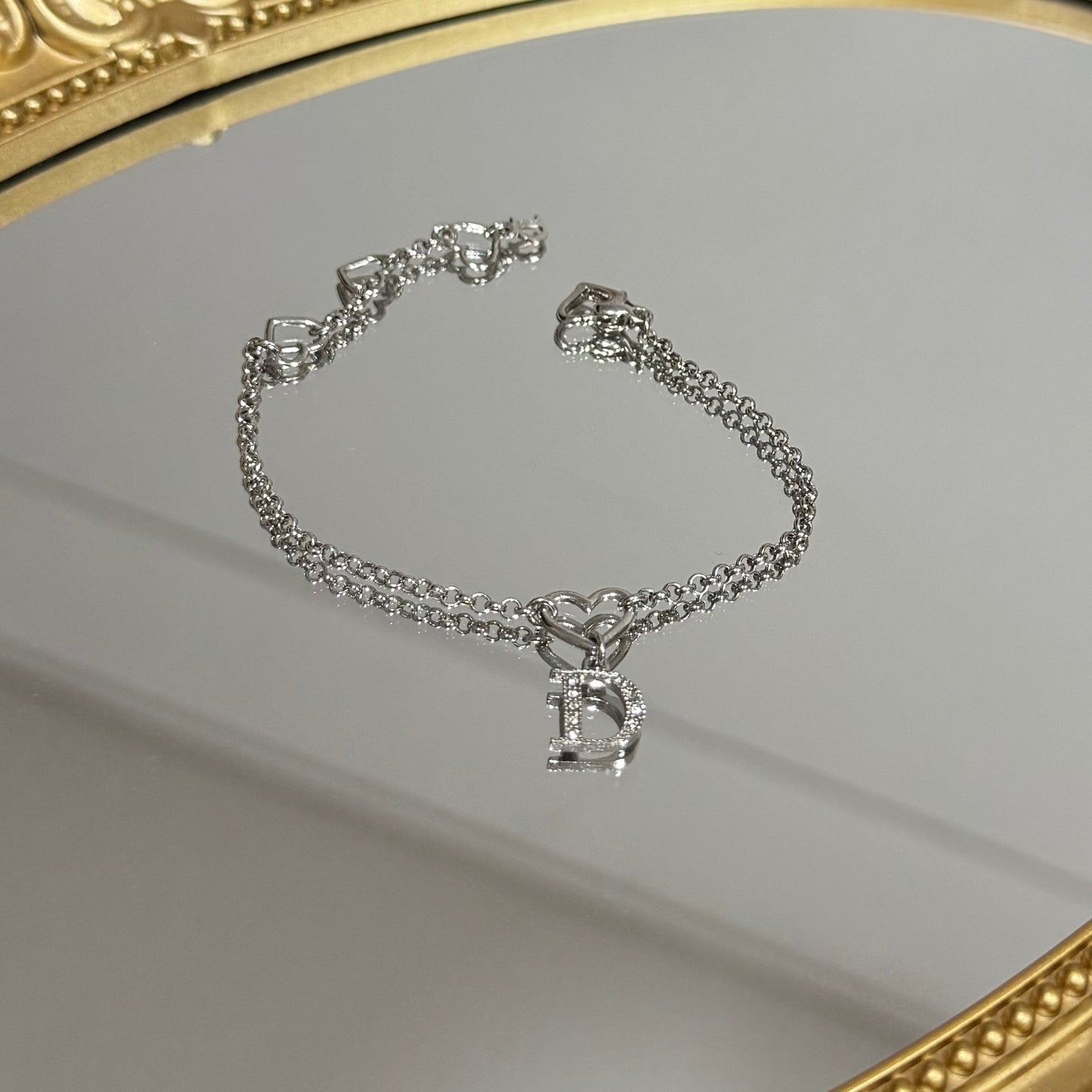 Vintage Dior Heart Bracelet