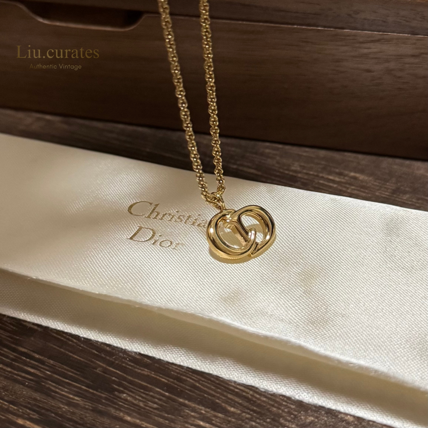 Vintage Dior CD Necklace
