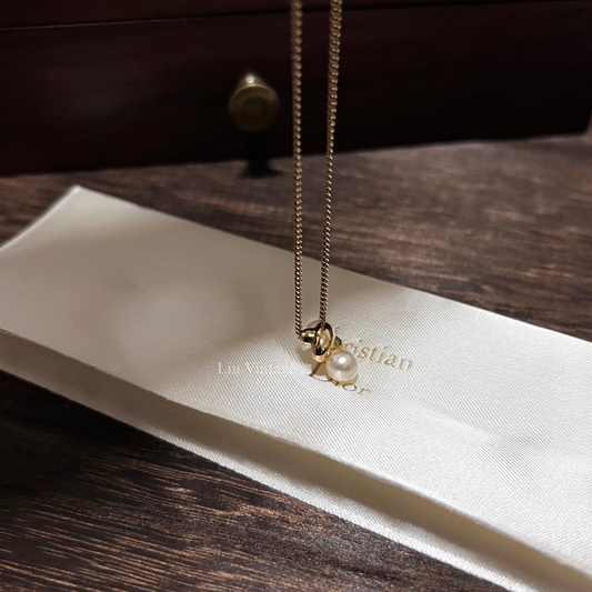 Vintage Dior Faux Pearl Necklace