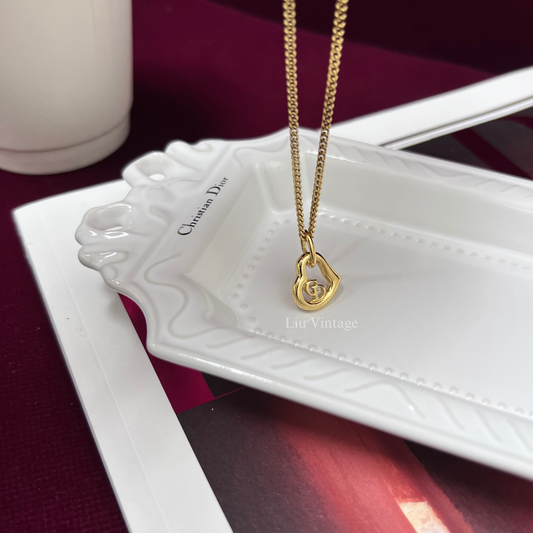 Vintage Dior Heart Necklace