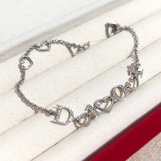 Vintage Dior Trio Heart Bracelet