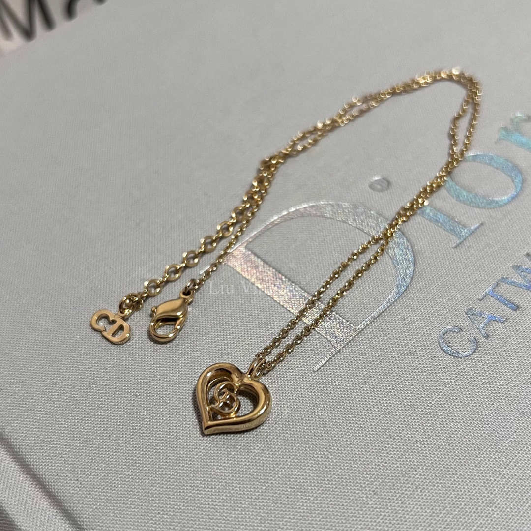 Vintage Dior Heart Necklace