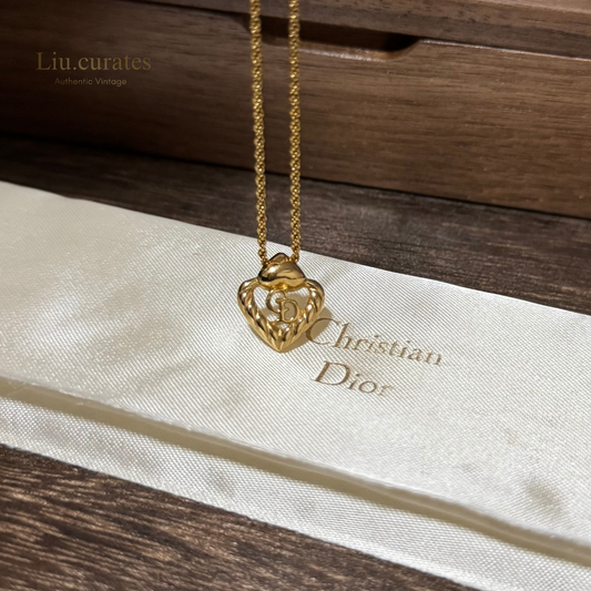 Vintage Dior Heart Necklace