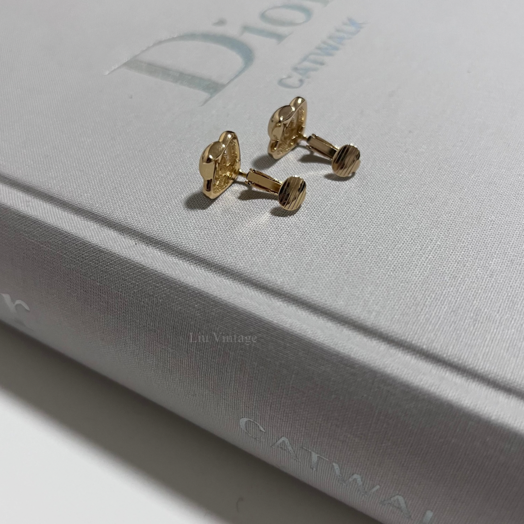 Vintage Dior Heart Clip Ons