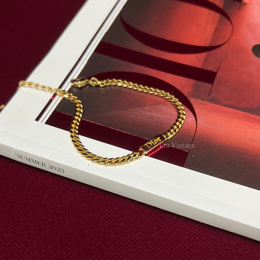 Vintage Dior Mini Tag Bracelet