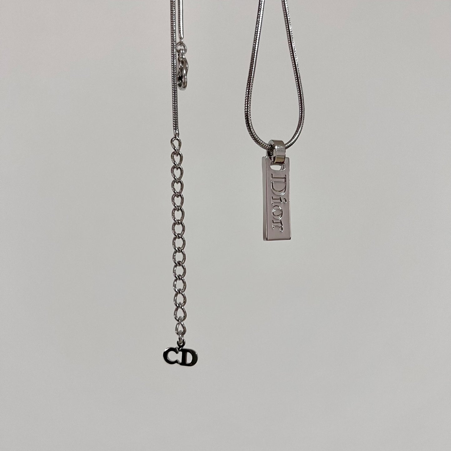 Vintage Dior Tag Necklace