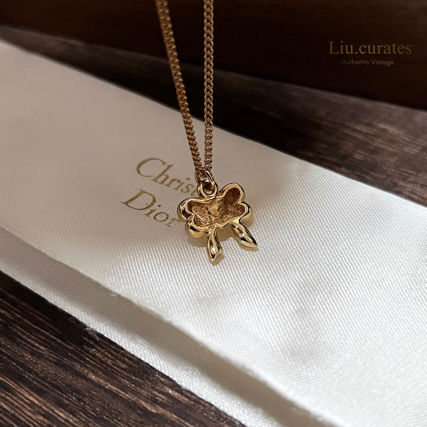 Vintage Dior Ribbon Necklace