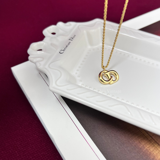 Vintage Dior CD necklace