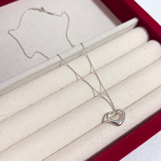 Vintage Tiffany & Co. Open Heart Necklace