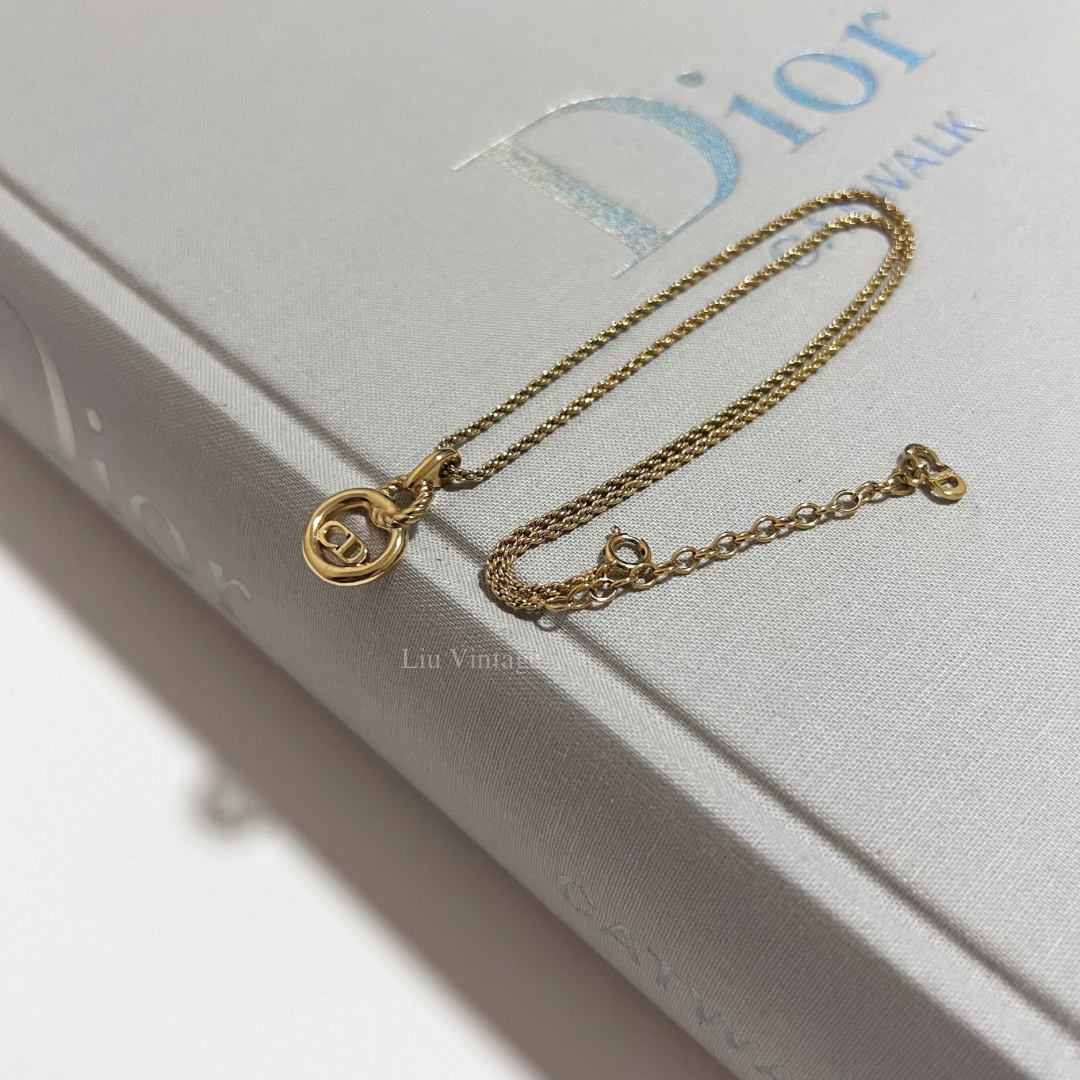 Vintage Dior Circle Necklace