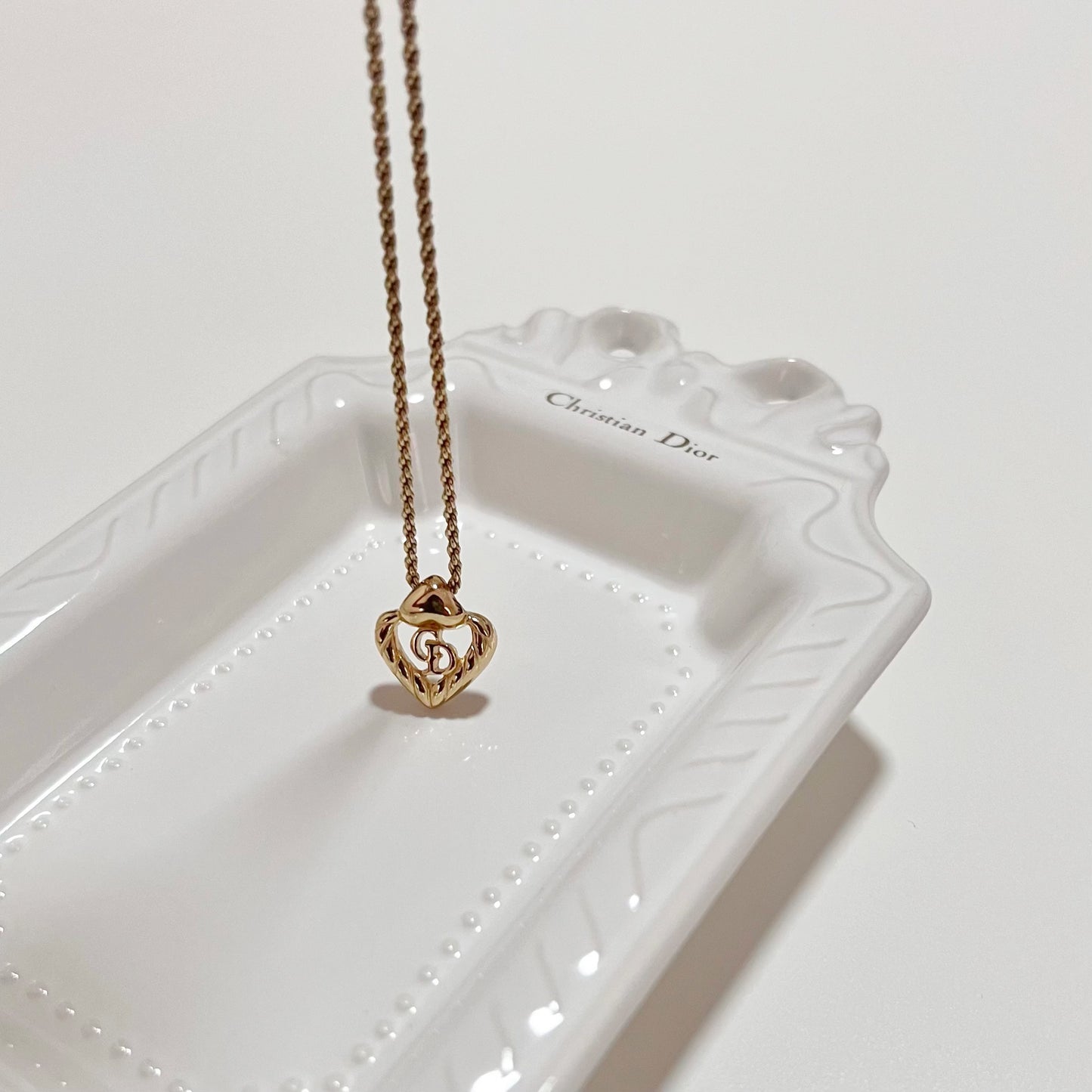 Vintage Dior Heart Necklace