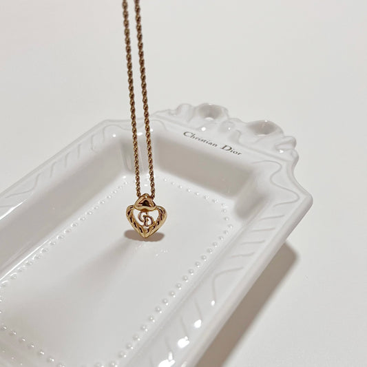 Vintage Dior Heart Necklace