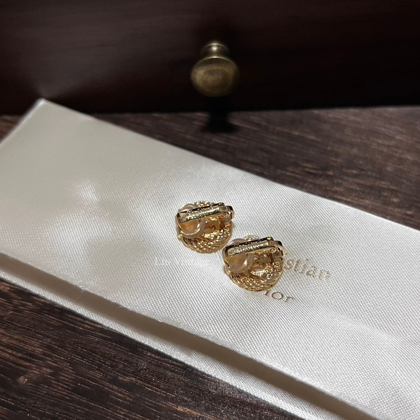 Vintage Dior Clip On Earrings