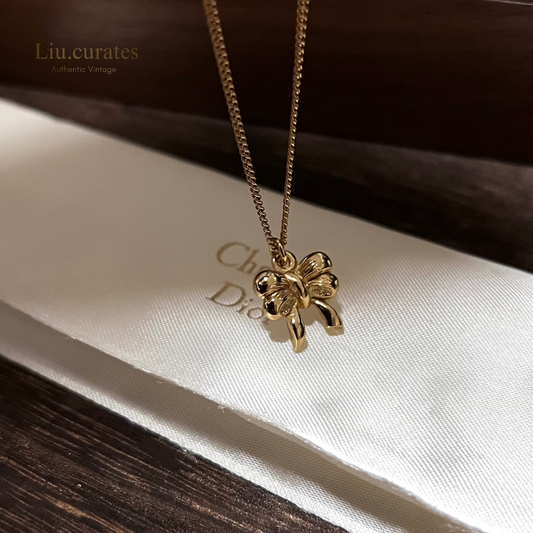 Vintage Dior Ribbon Necklace