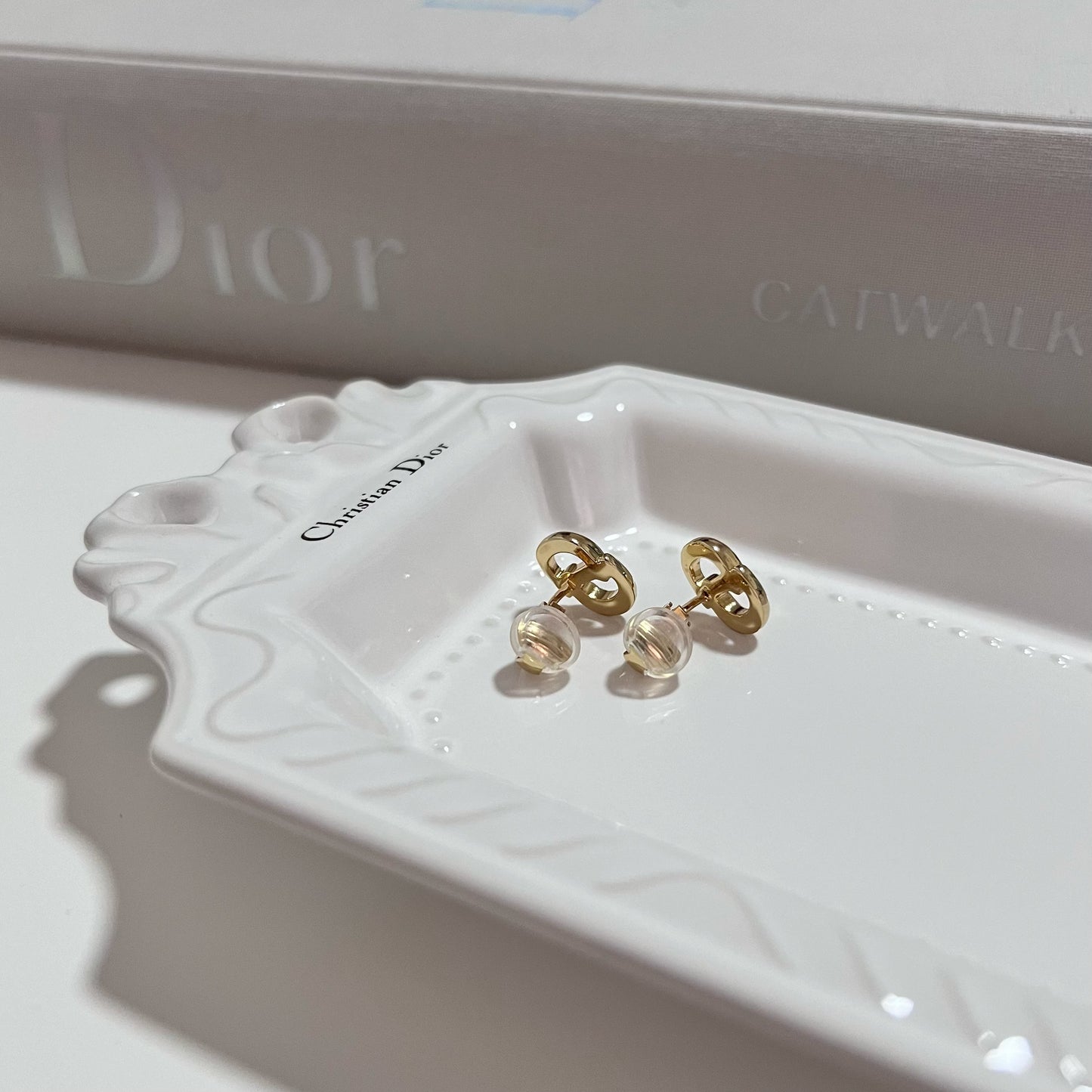 Vintage Dior CD Clip On Earrings