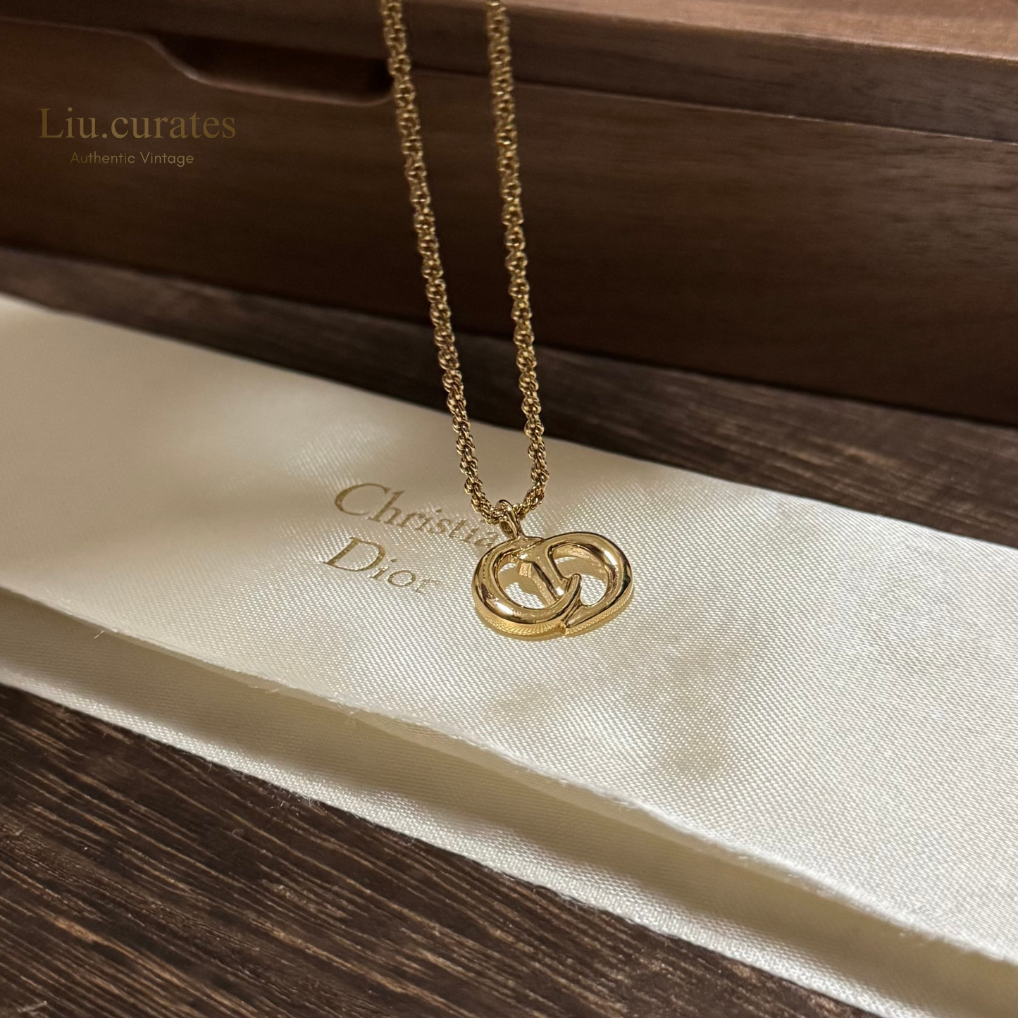 Vintage Dior CD Necklace