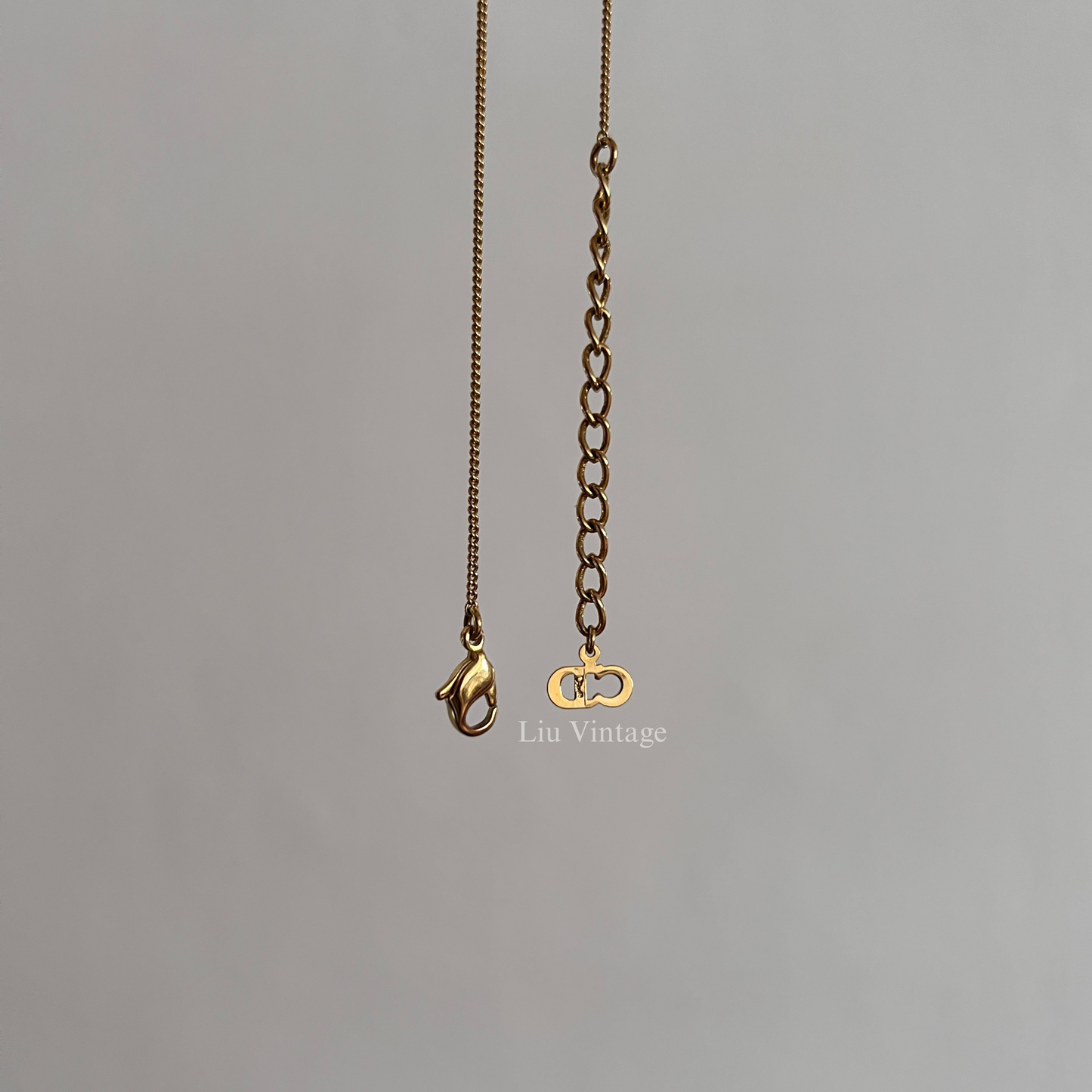 Vintage Dior Mini Lock Necklace