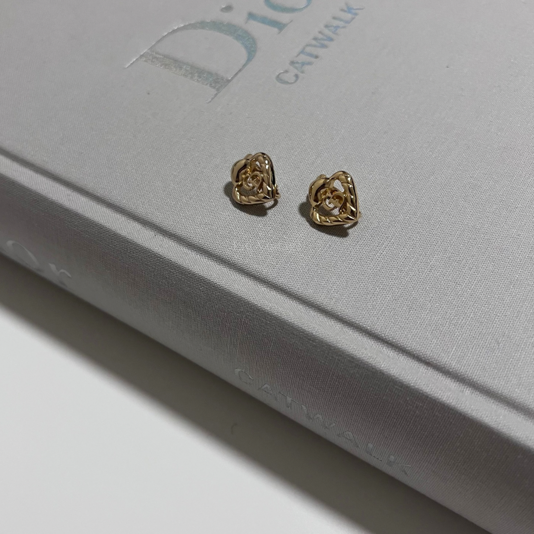 Vintage Dior Heart Clip Ons