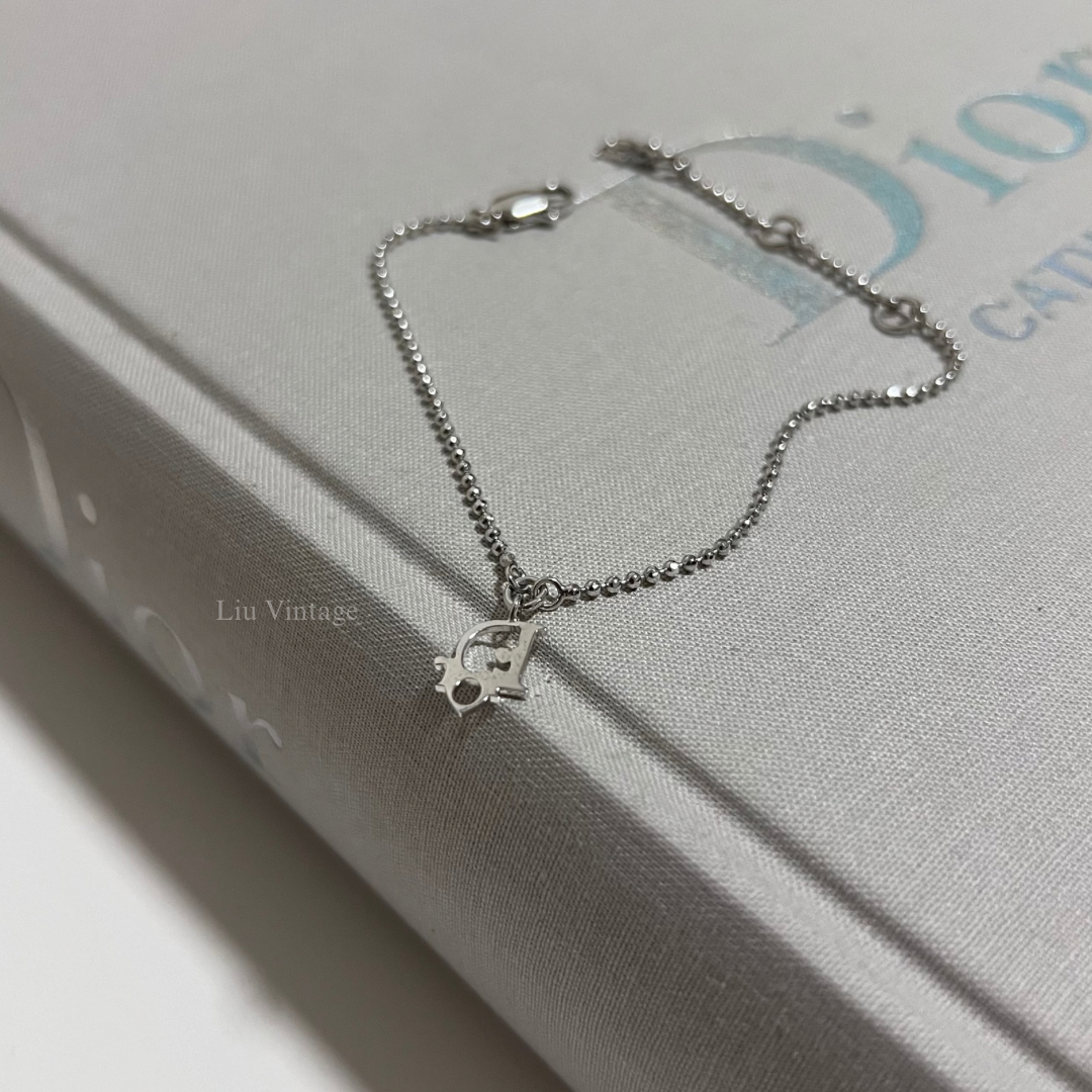 Vintage Dior Mini Heart Logo Bracelet