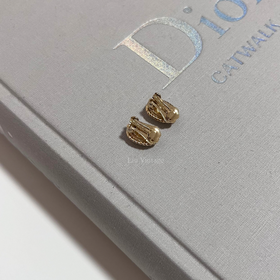 Vintage Dior CD Clip On Earrings