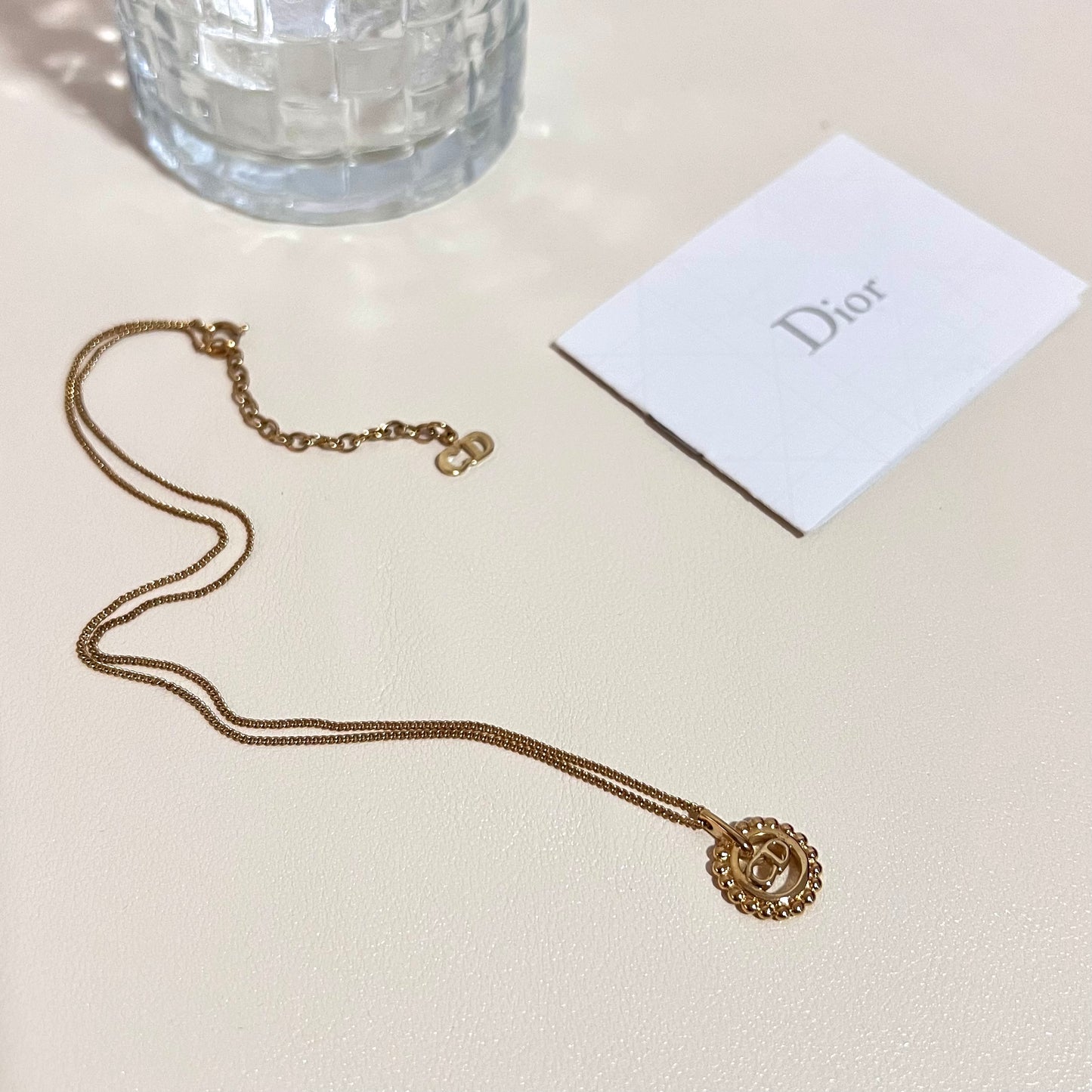 Vintage Dior Round CD Necklace