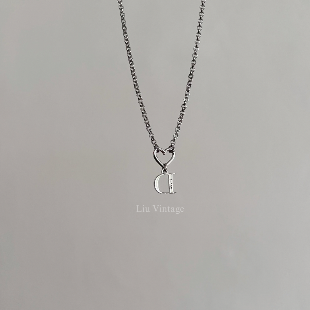 Vintage Dior Heart D with crystals