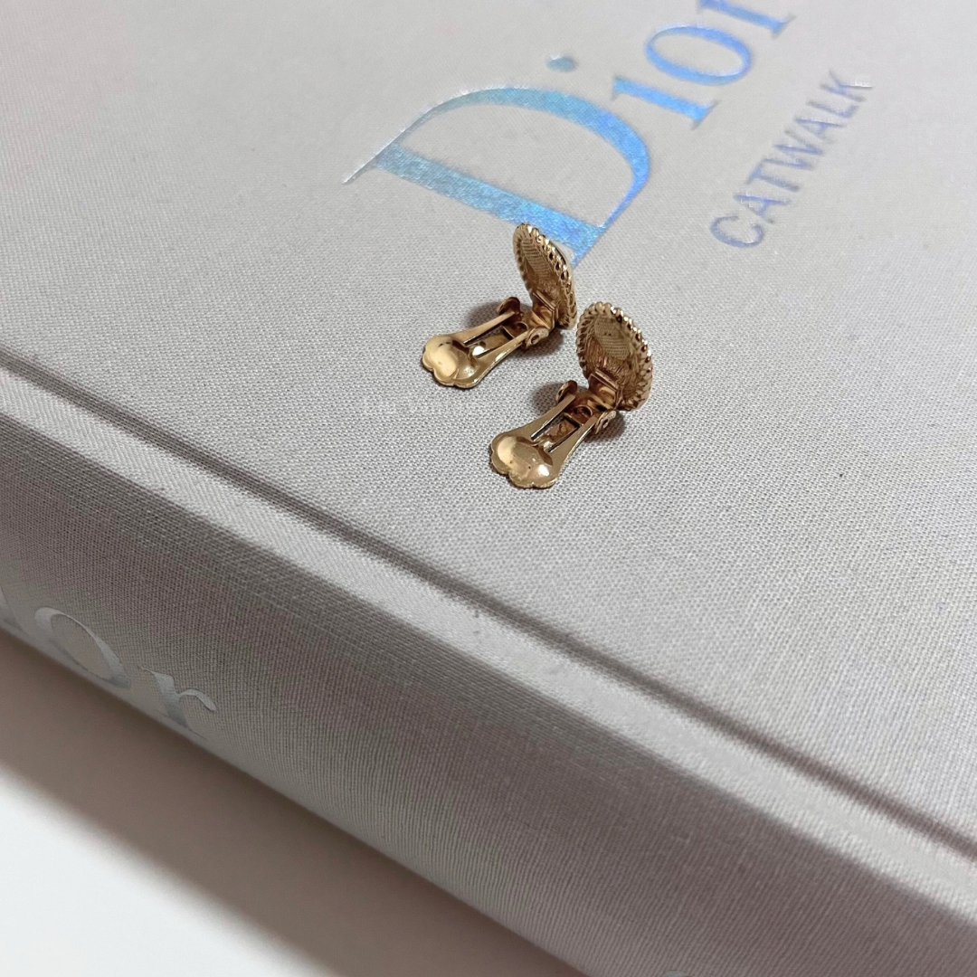 Vintage Dior CD Clip On Earrings