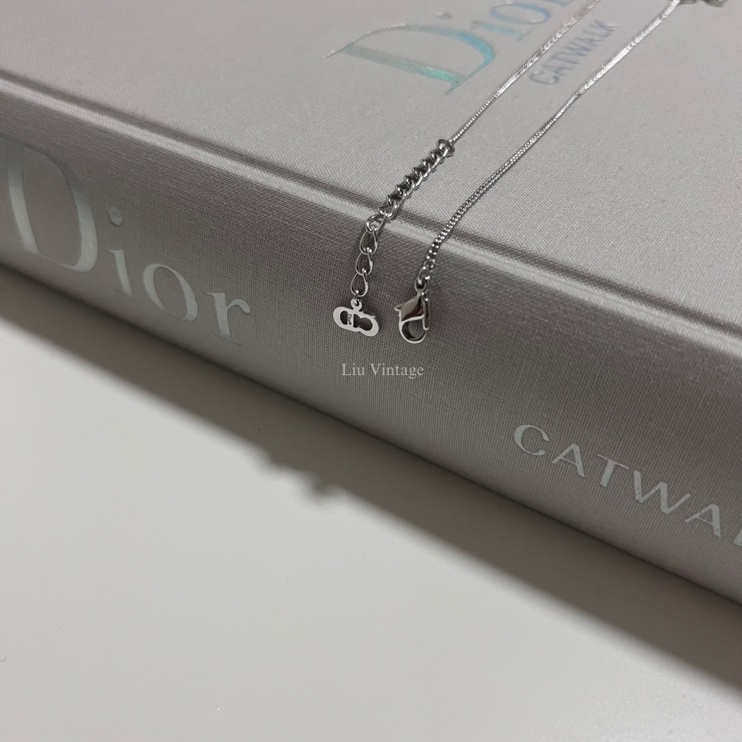 Vintage Dior Cursive Necklace