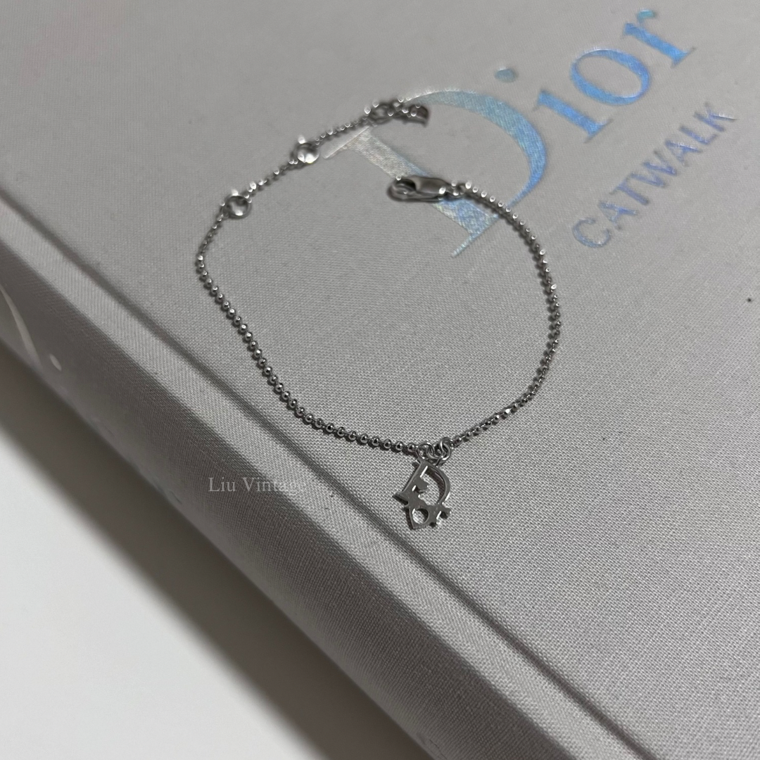 Vintage Dior Mini Heart Logo Bracelet