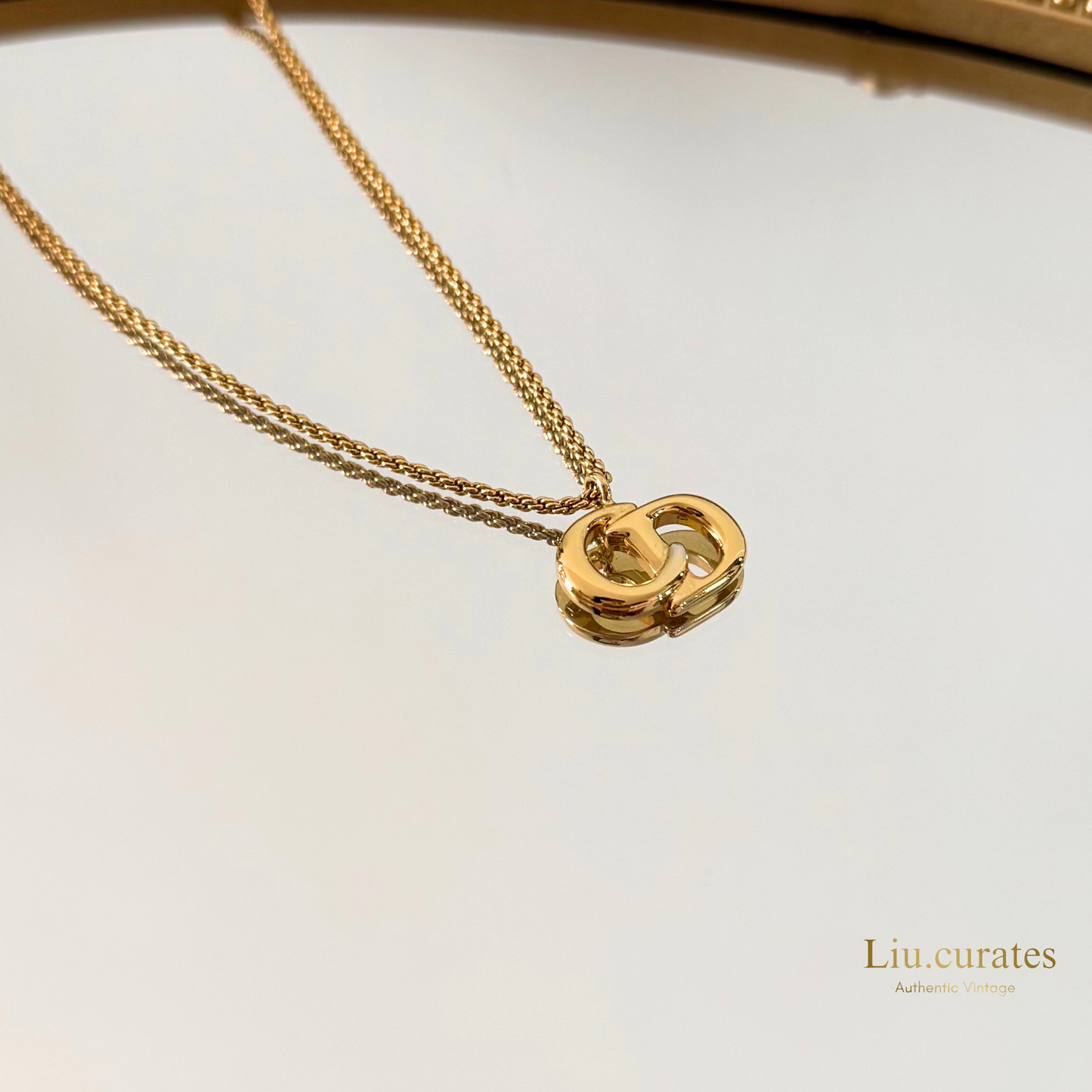 Vintage Dior CD Necklace