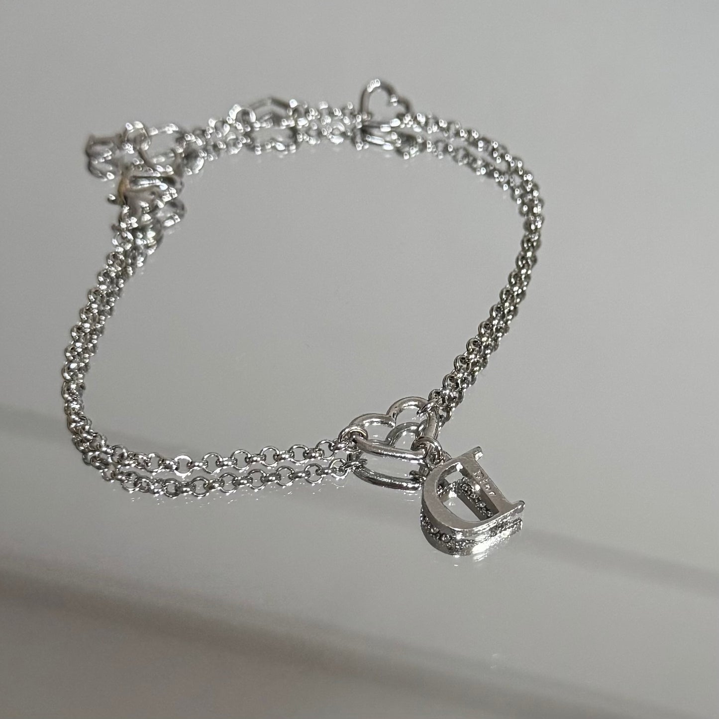 Vintage Dior Heart Bracelet
