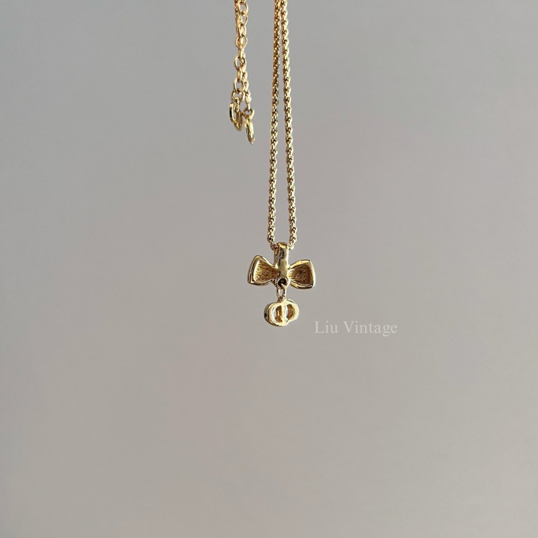 Vintage Dior Ribbon Necklace