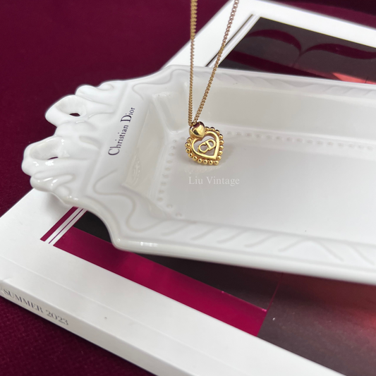 Vintage Dior Heart Necklace