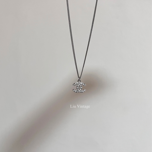 Vintage Chanel CC Logo Necklace