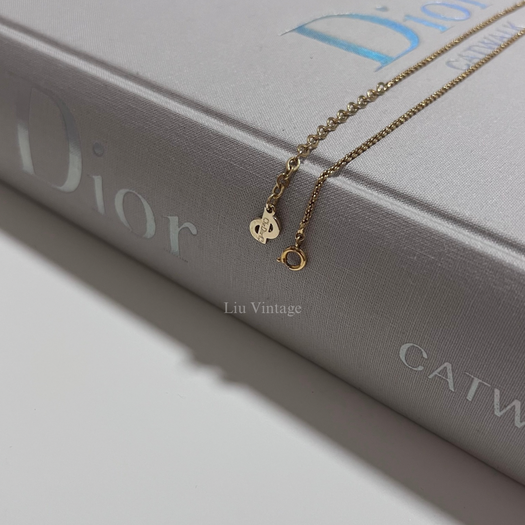 Vintage Dior Droplet Necklace