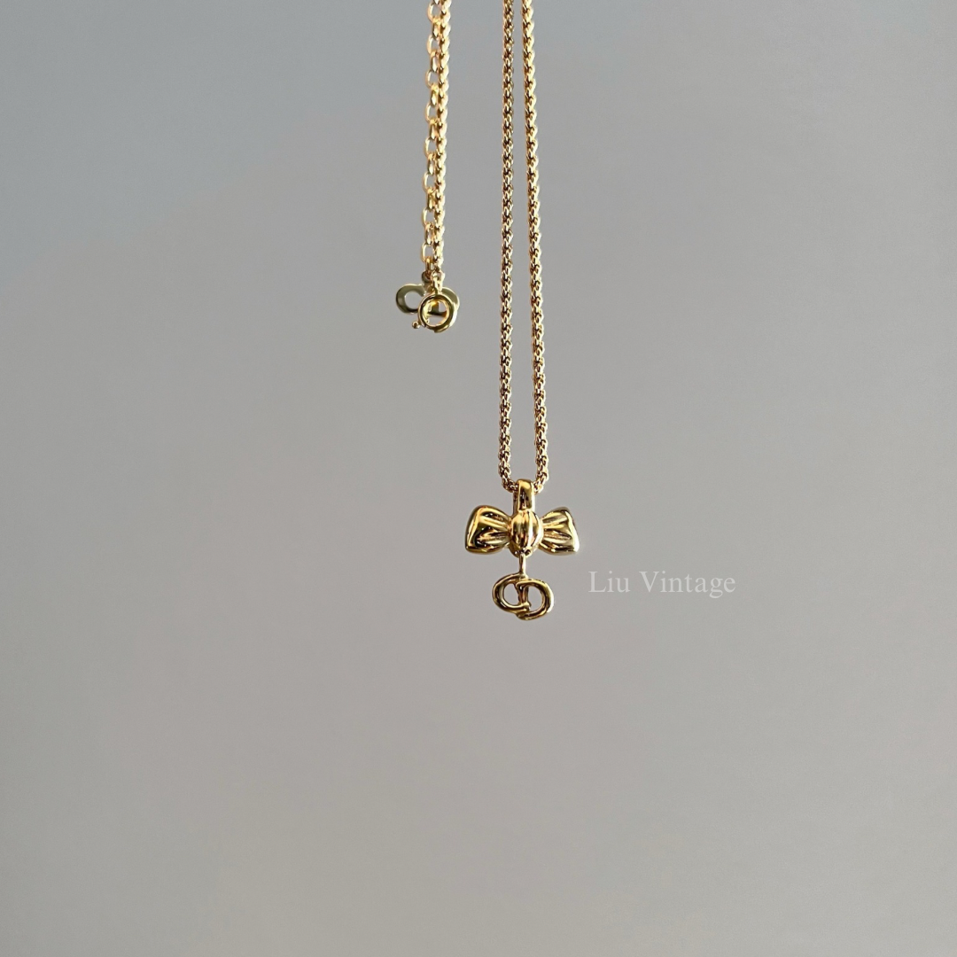 Vintage Dior Ribbon Necklace