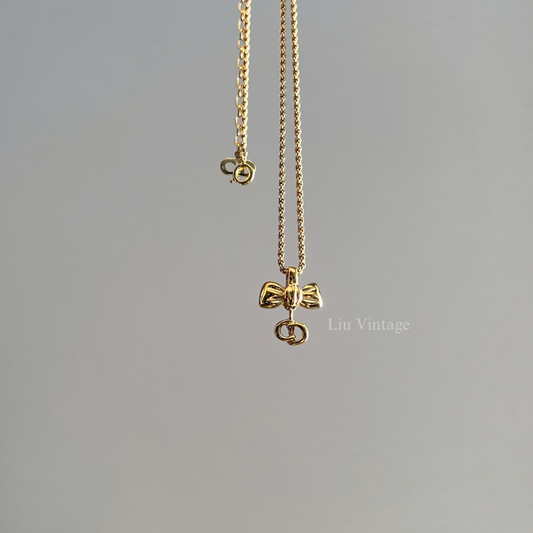 Vintage Dior Ribbon Necklace