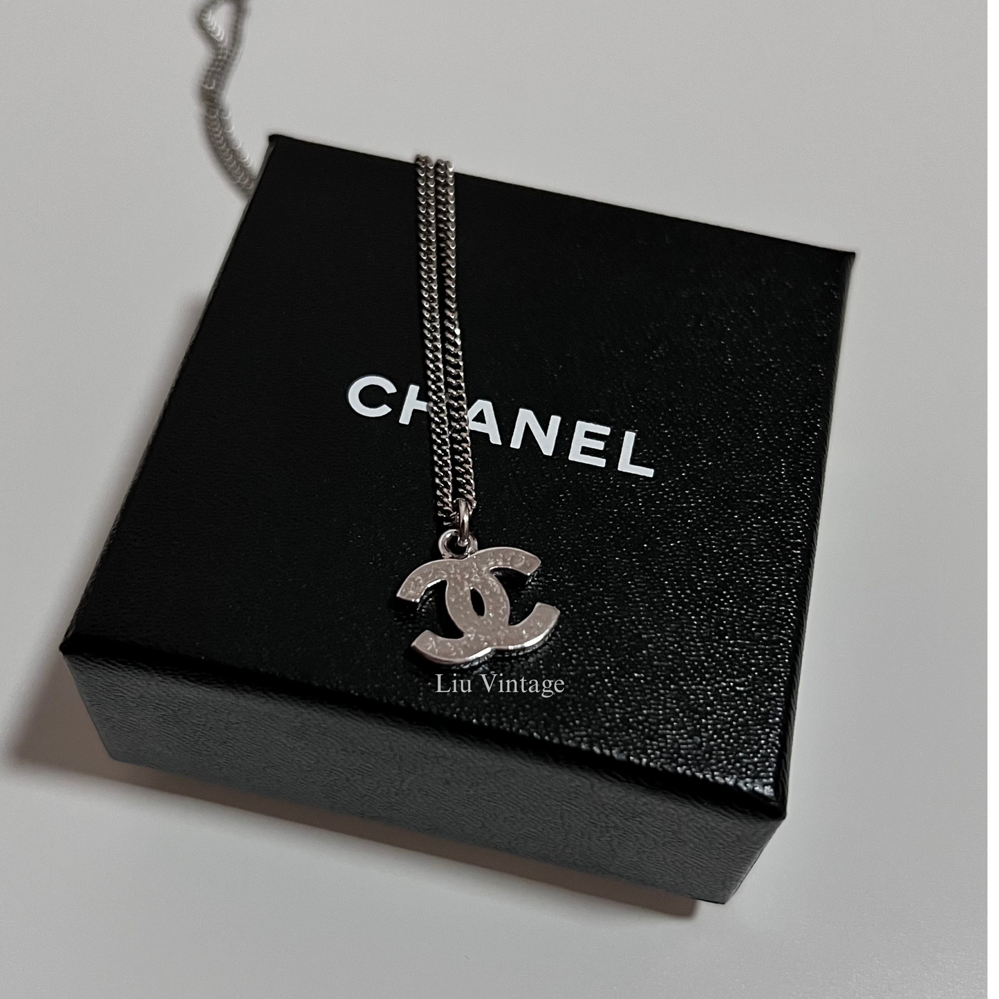 Vintage Chanel CC Logo Necklace