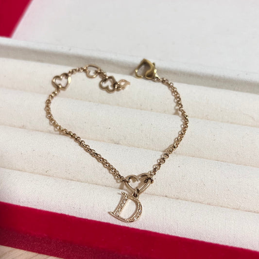 Vintage Dior Heart Bracelet