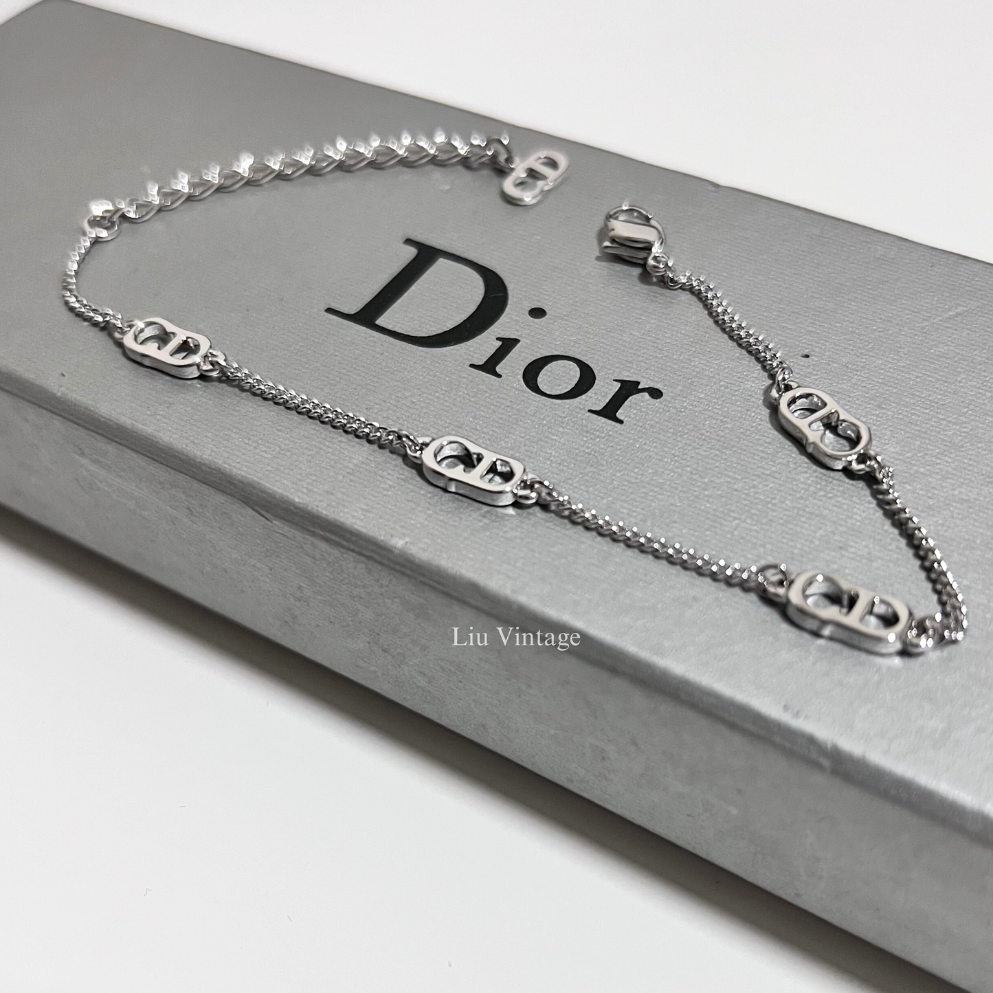 Vintage Dior CD Charm Bracelet