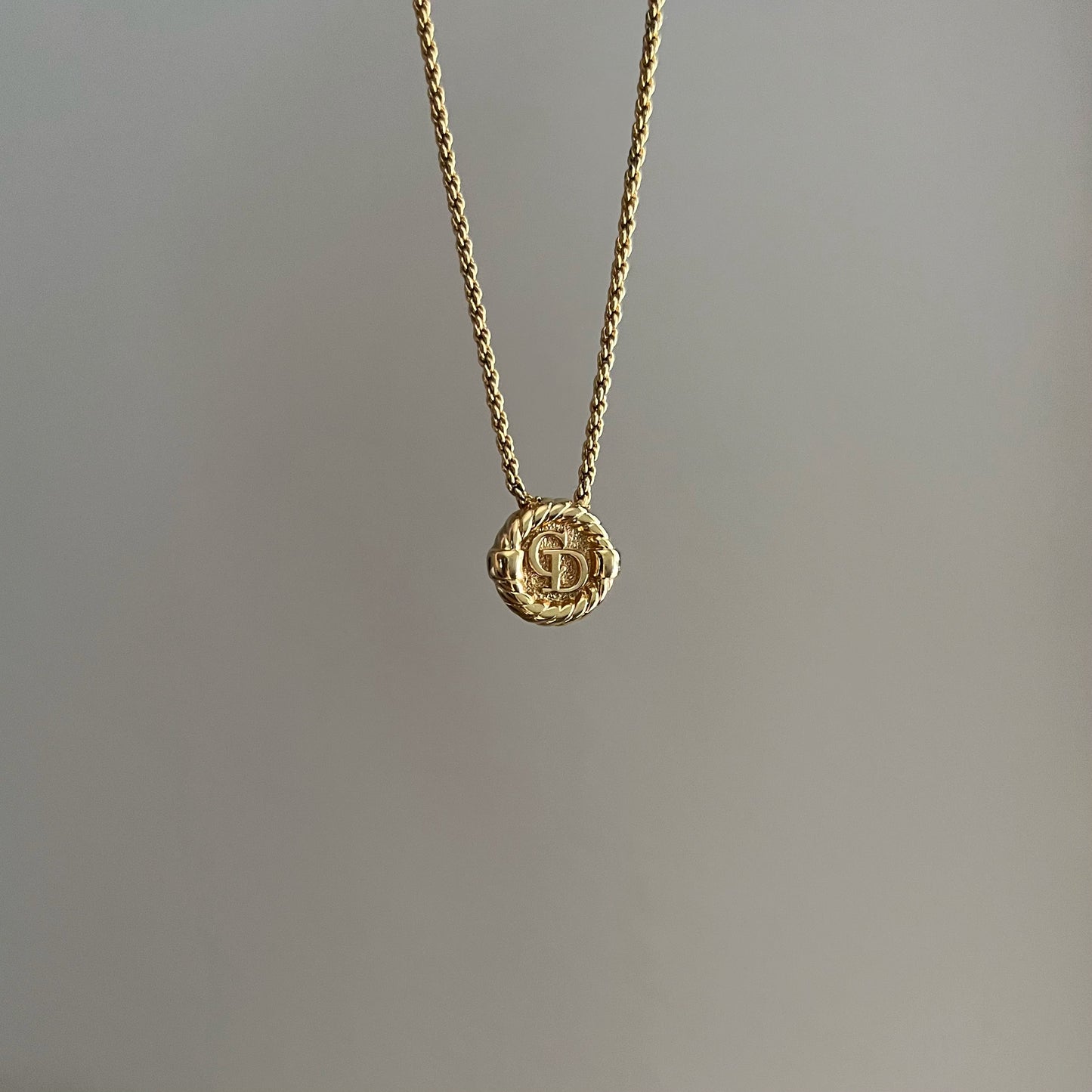 Vintage Dior Medallion Necklace