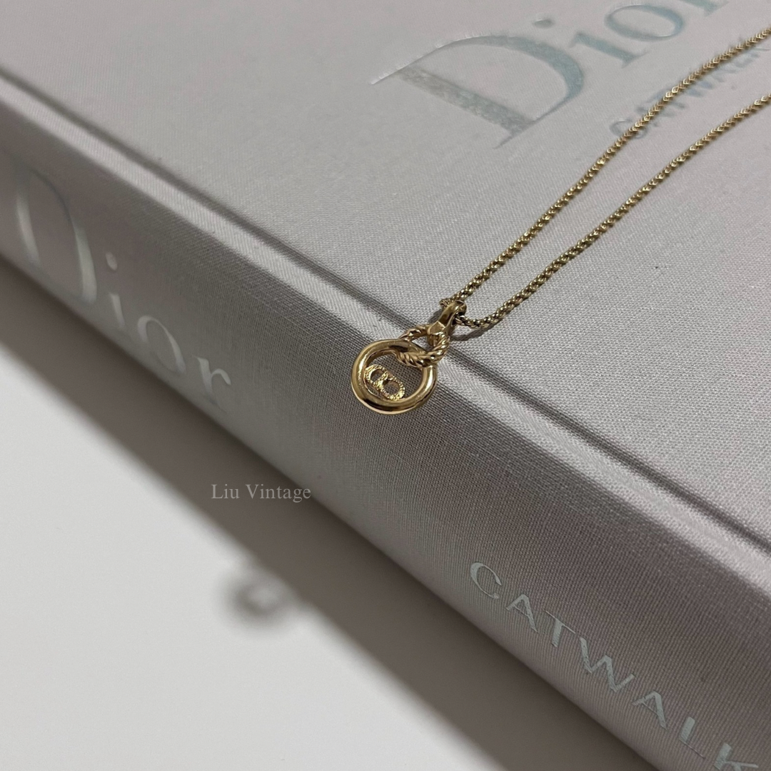 Vintage Dior Circle Necklace