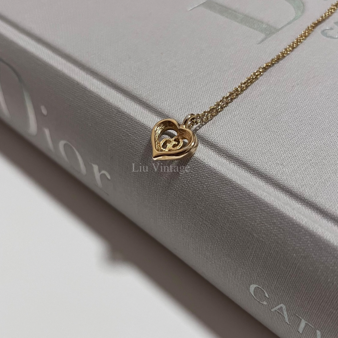 Vintage Dior Heart Necklace