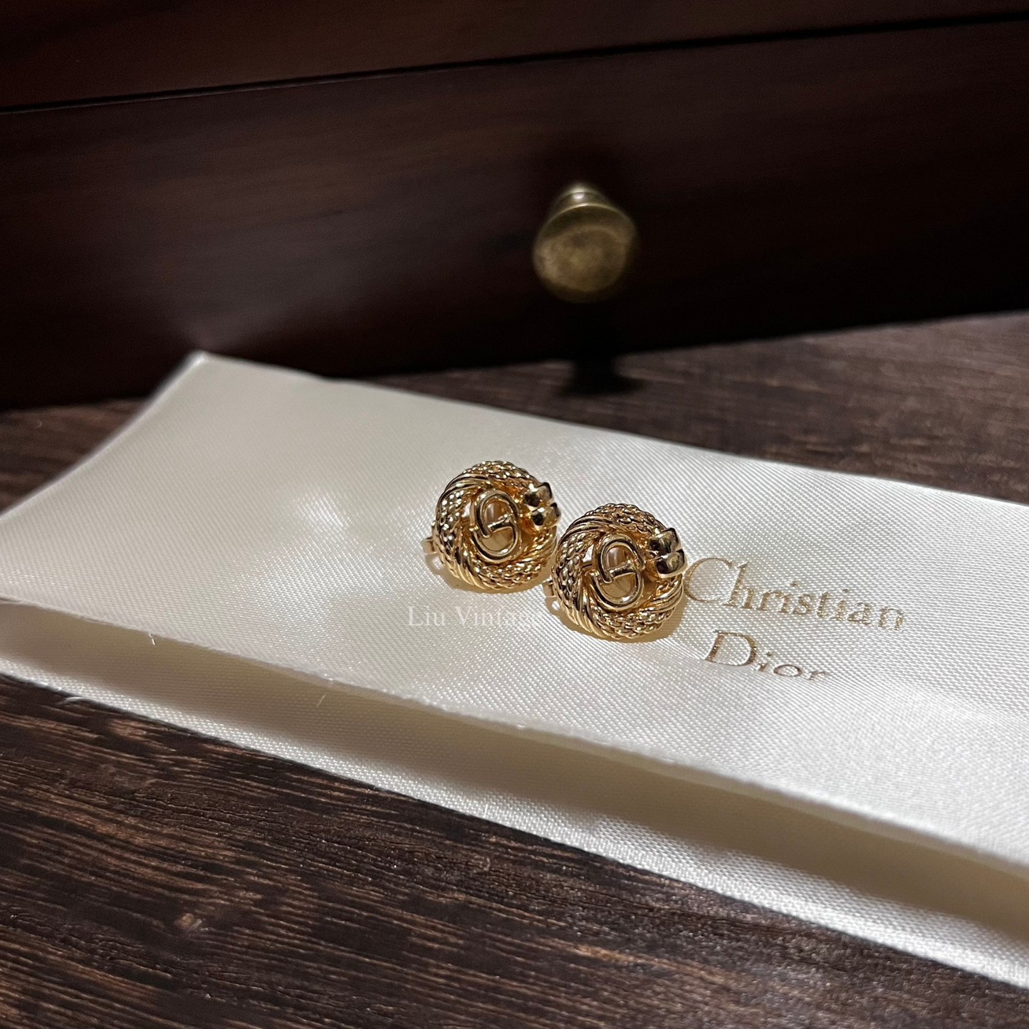 Vintage Dior Clip On Earrings