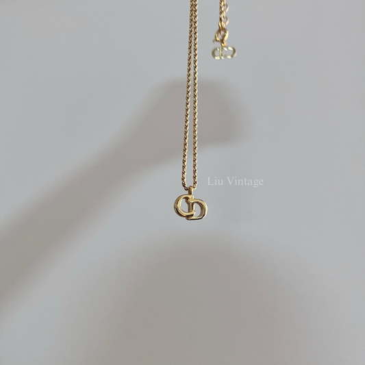 Vintage Dior CD Necklace 1.3cm