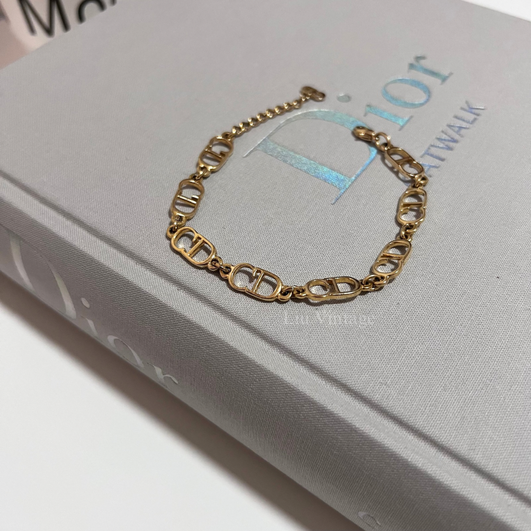 Vintage Dior CD Charm Bracelet