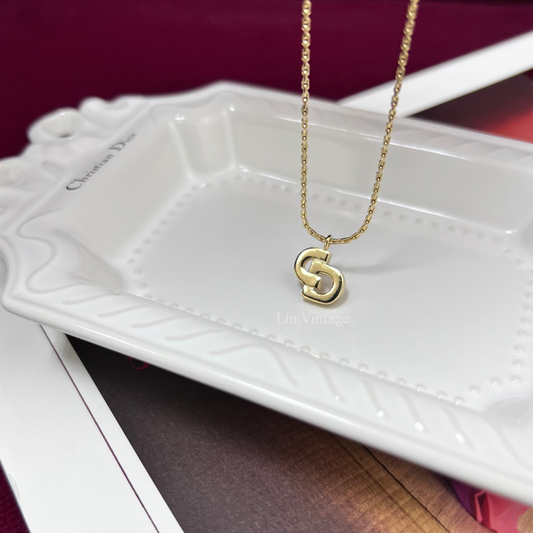 Vintage Dior CD necklace